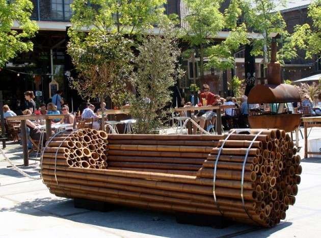 Log Ride Seating Bamboo Bench Outdoor Furniture Design Unique Bamboo Bench Outdoor Furniture Design, Outdoor Unique Furniture
