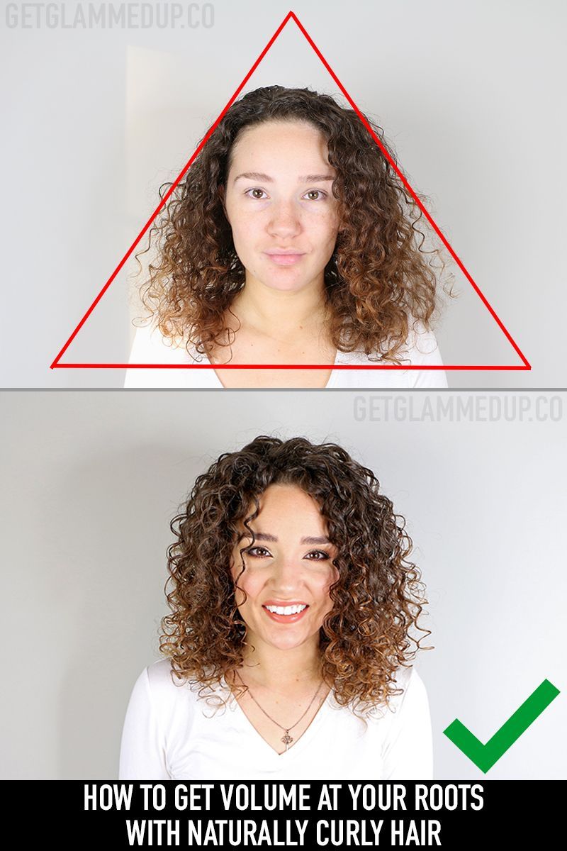 Video How To Get Volume Prevent Flat Roots The Triangle Shape With Curly Hair Gena Marie In 2020 Curly Hair Styles Curly Hair Tips Curly Hair Styles Naturally