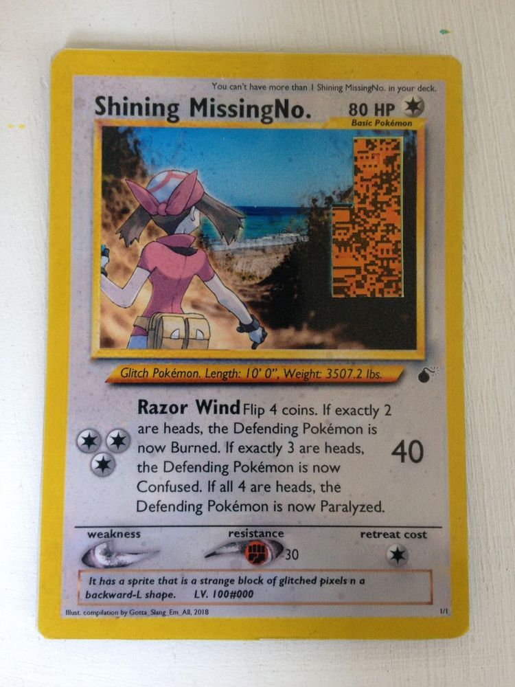 shining missingno rare holo