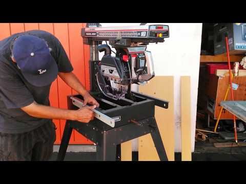 Craftsman Radial Arm Saw Safety Kit Recall and Retrofit YouTube Radial arm saw Radial saw Radial arm saw table