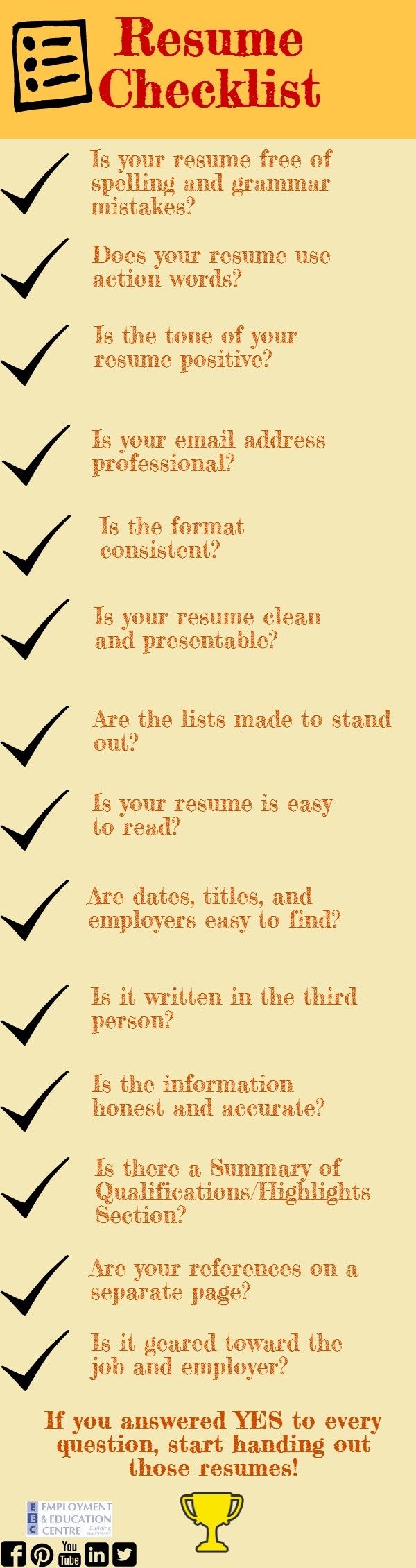 check out this list before you hand out your resume thank you for submitting your resumes