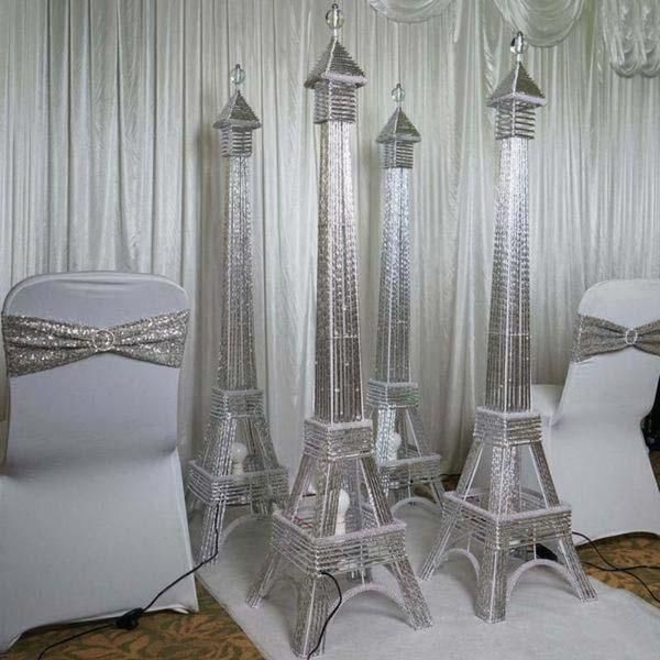 5ft Color Changing Led Metal Eiffel Tower Centerpiece Lights Wedding Eiffel Tower Centerpiece, Eiffel Tower Led Floor Lamp
