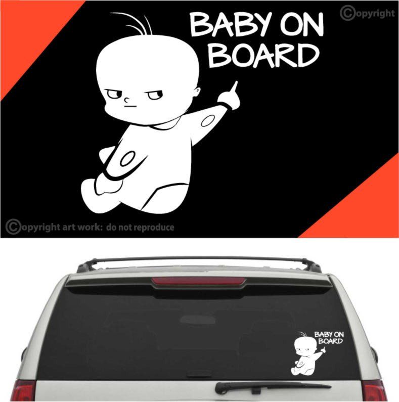 Car stickers in your desired colour Child Baby on Board On Tour Board Kids Kid mä