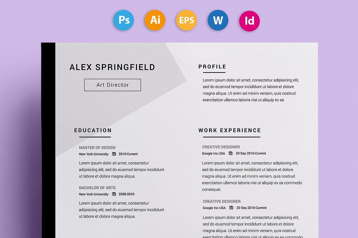 50 creative resume templates