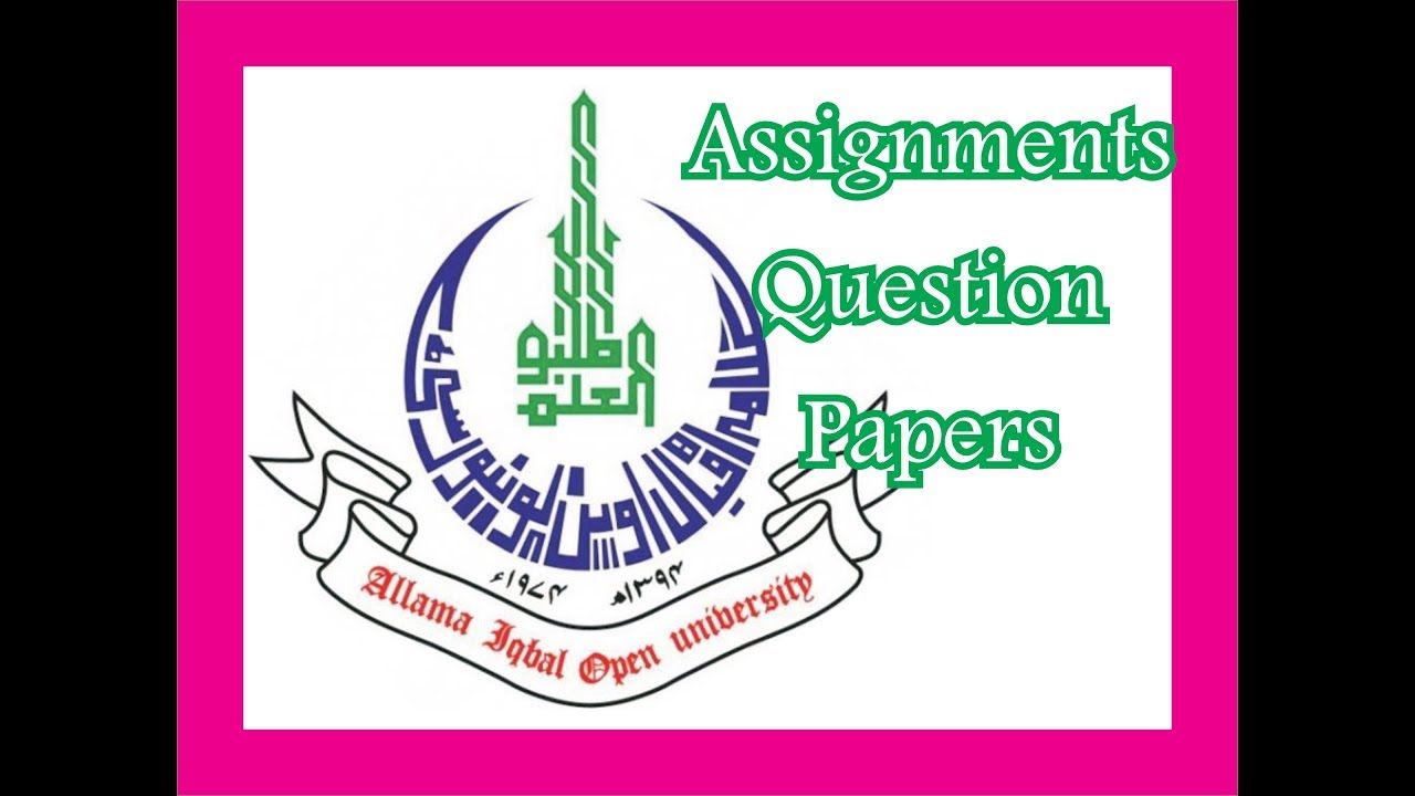 allama iqbal open university solved assignments 1429