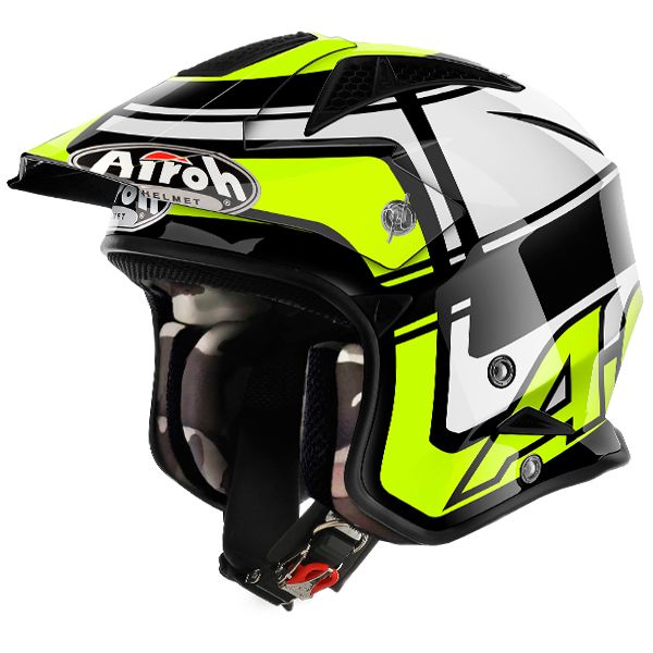 Airoh Mx-Trial-Helm Trr Wintage Blau Xx-Large , Blau