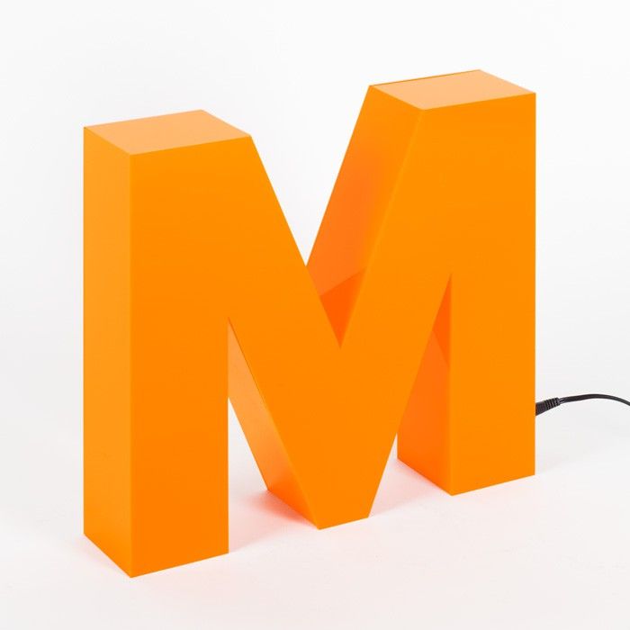 Limited Edition M Leuchte Led Light Letters Typography Lighting Inspiration