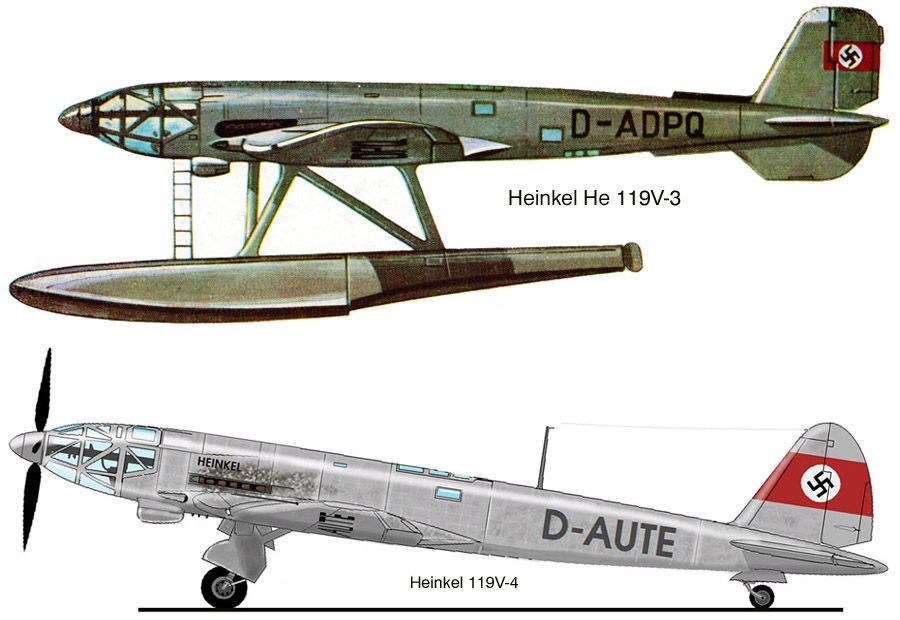 Heinkel He 119 | Aircraft design, Aircraft, Reconnaissance aircraft