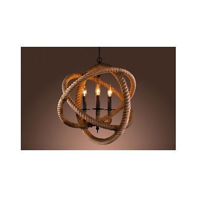 Warehouse of Tiffany's Rope Enclosed 3 light Chandelier Warehouse of Tiffany's Rope Enclosed 3 light Chandelier