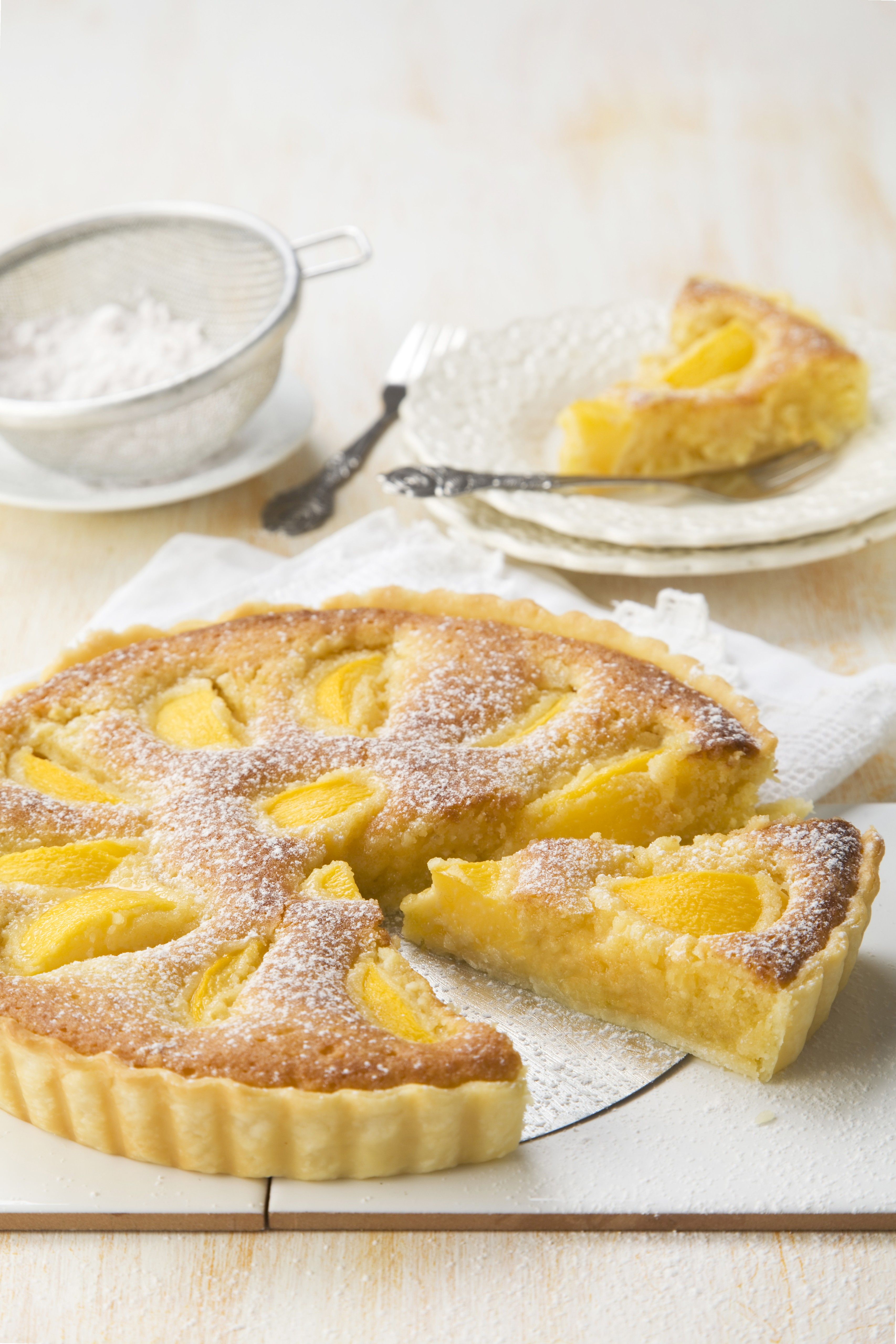 Ricetta Torta cremosa alle pesche Agrodolce Ricetta