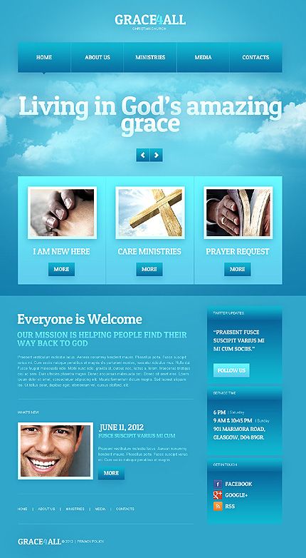 church website templates