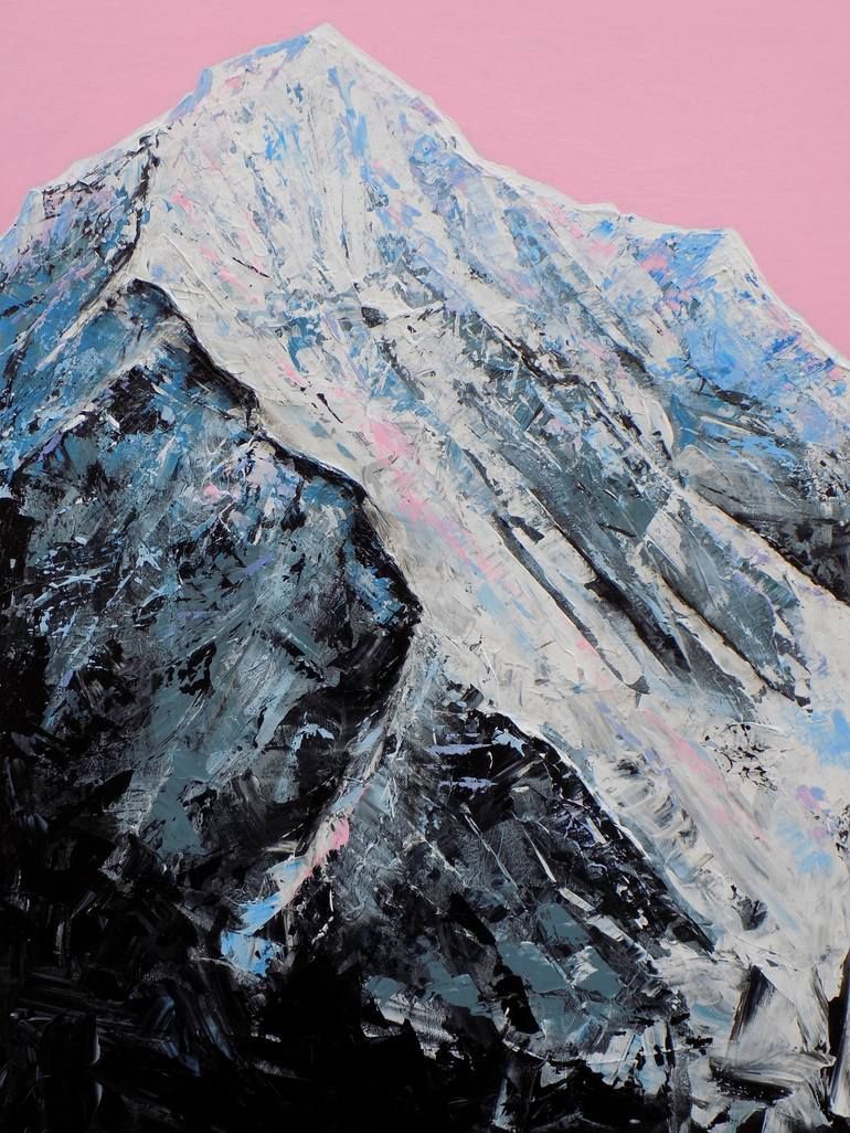 Mountain Painting Acrylic, Modern Abstract Painting Diy, Mountain Landscape Painting, Abstract Painting Techniques, Mountain Paintings, Abstract Acrylic, Original Abstract Painting, Abstract Landscape, Landscape Paintings