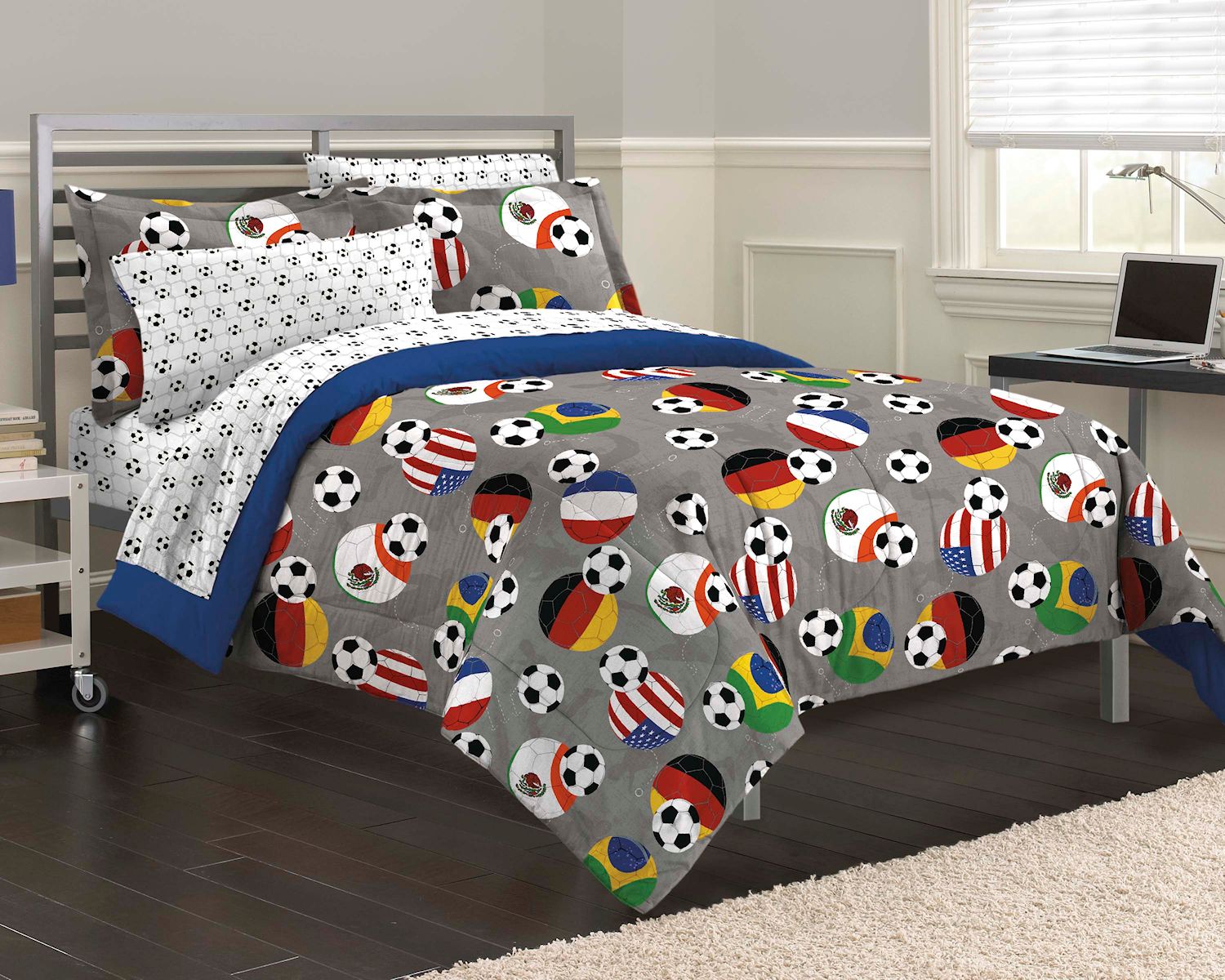 Usa World Soccer Bedding Twin Full Queen Comforter Set Bed