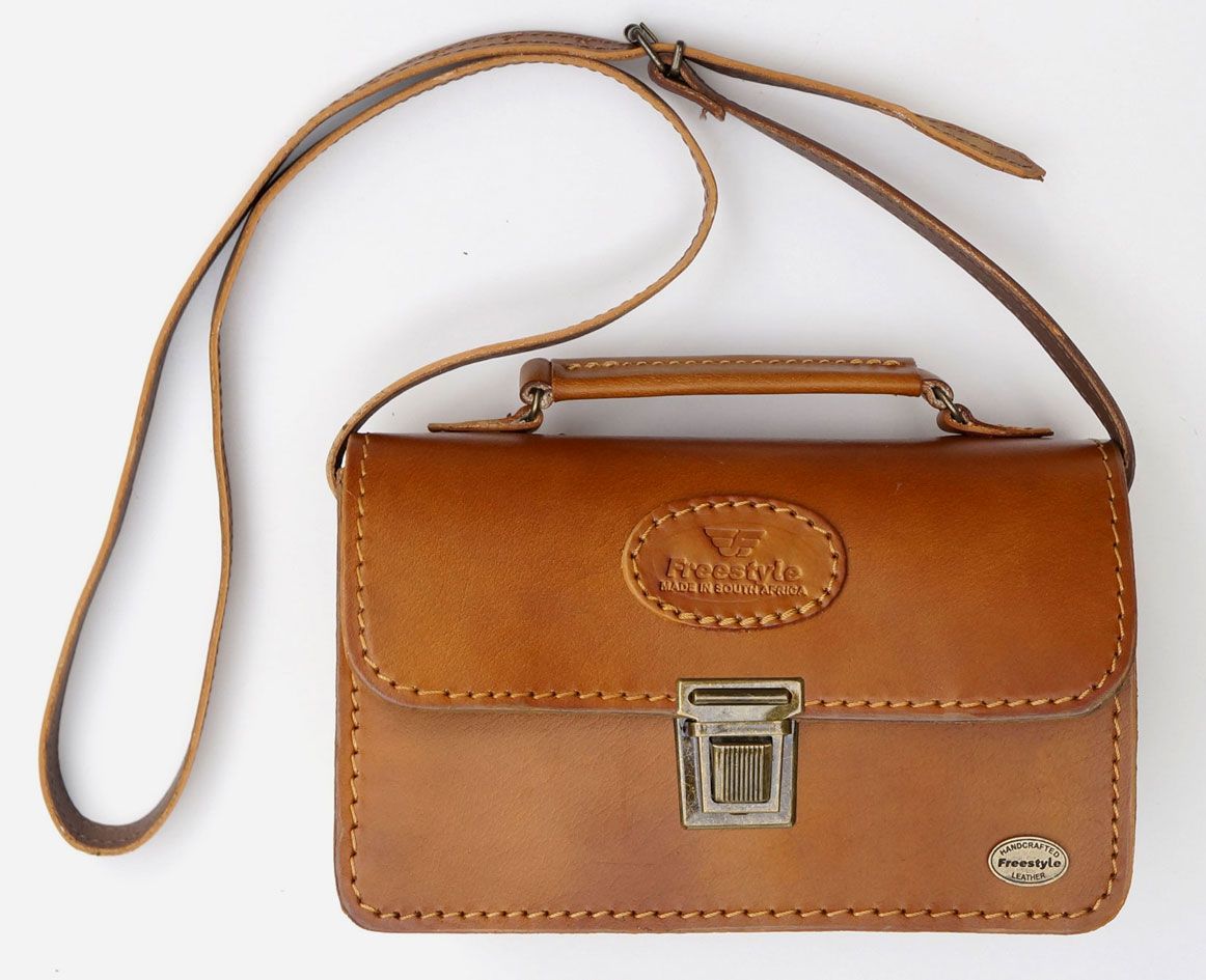 Freestyle Michelle Kudu Tan Handmade Genuine Leather Handbag R 1 Leather