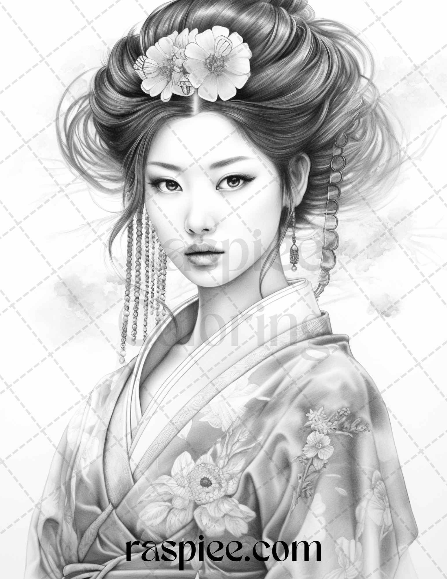 40 Beautiful Japanese Girls Grayscale Coloring Pages Printable For Adu 40-beautiful-japanese-girls-grayscale-coloring-pages-printable-for-adu