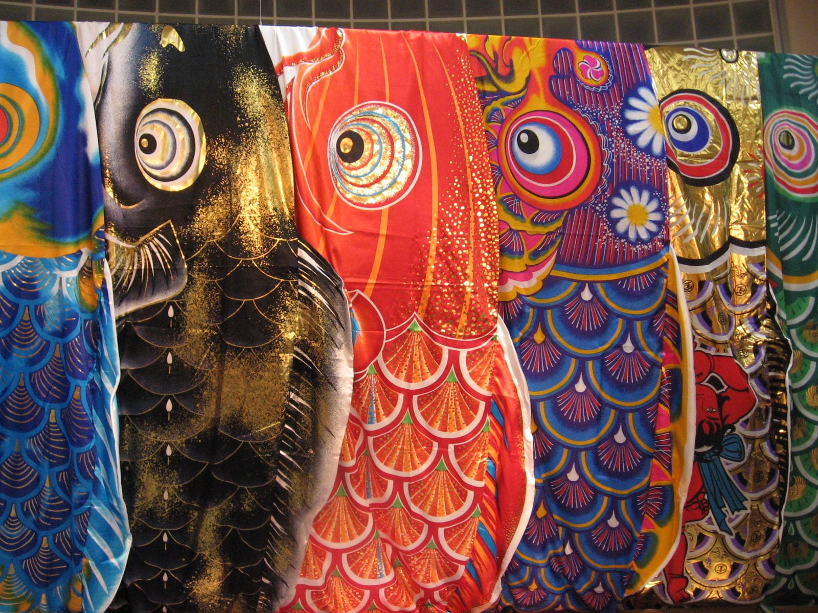 Japanese carp kites Kite designs, Japanese art, Art