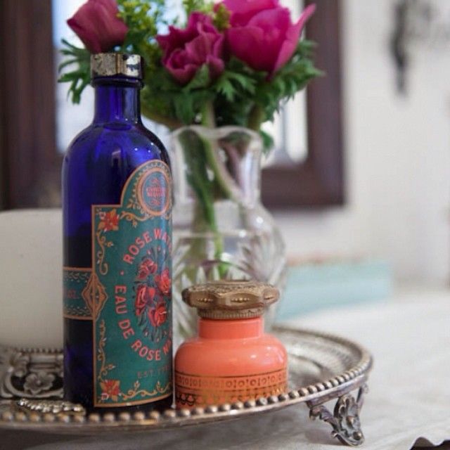 ruthielindsey's photo on Instagram Rose Water, Bottle, Instagram Posts, Pretty, Interiors, Home Decor, Photo, Decoration Home, Room Decor