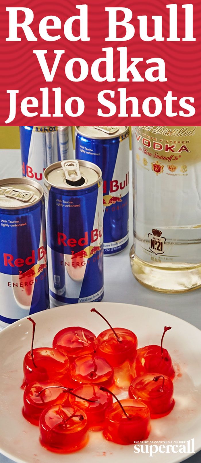 Red Bull Vodka Jello Shots #jelloshotsvodka