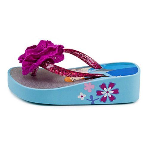 NEW Girl Frozen Flip Flops Small 11-12 Sandals Disney Princess Elsa Anna Shoes