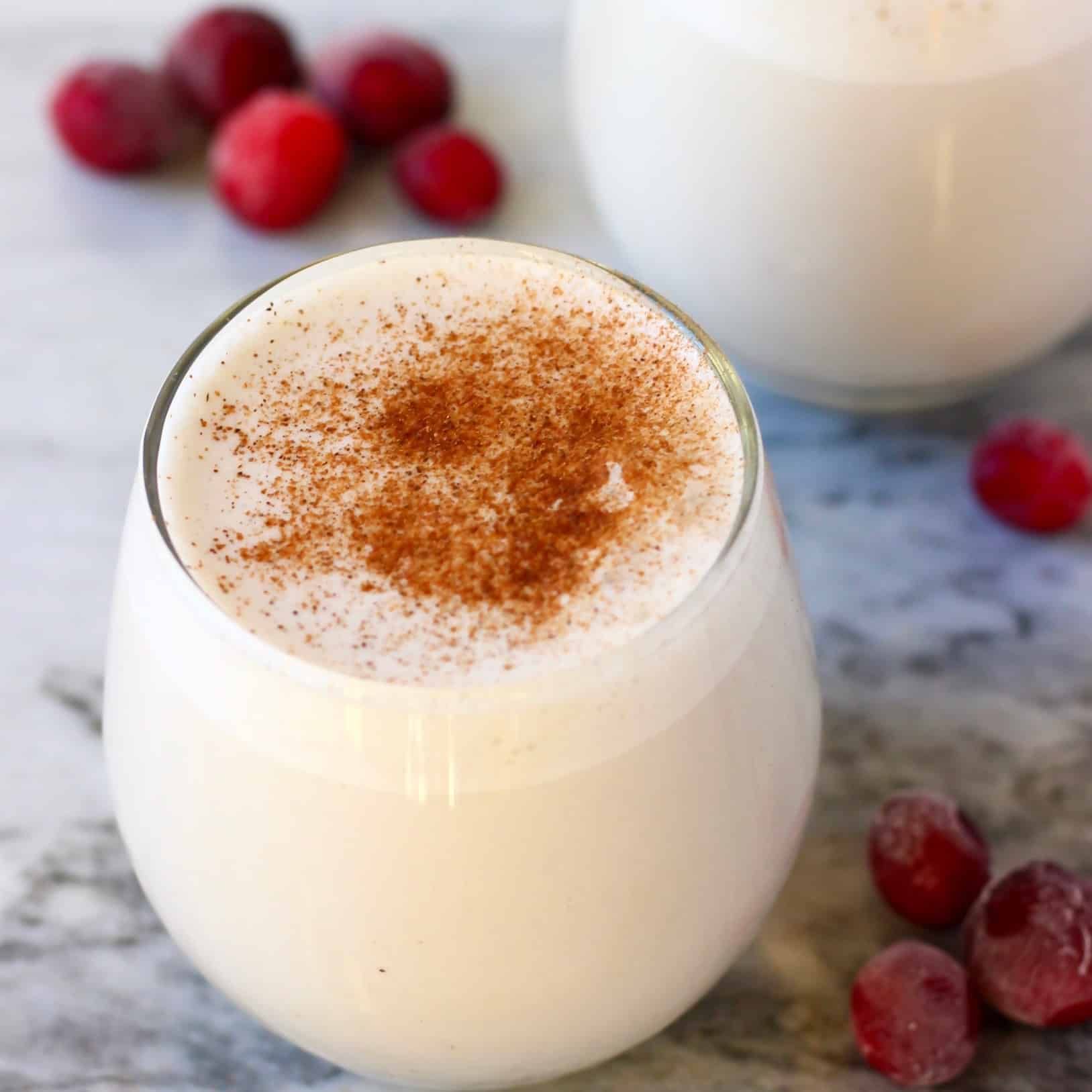 Vegan Eggnog (GF) Vegan eggnog, Vegan drinks recipes, Vegan drinks
