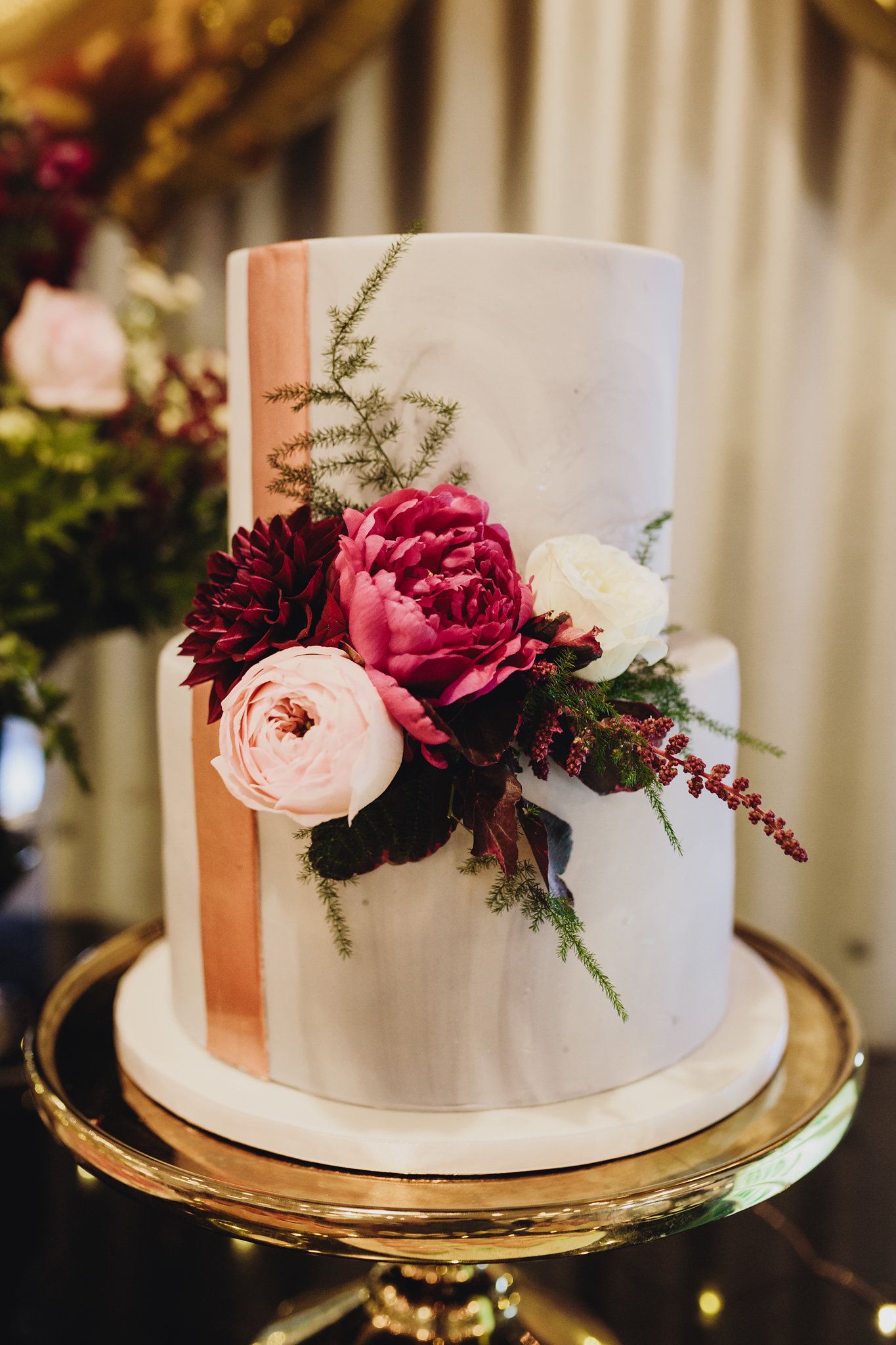 Surprise Wedding At Brunswick Foodstore Gold Wedding Theme, Polka Dot