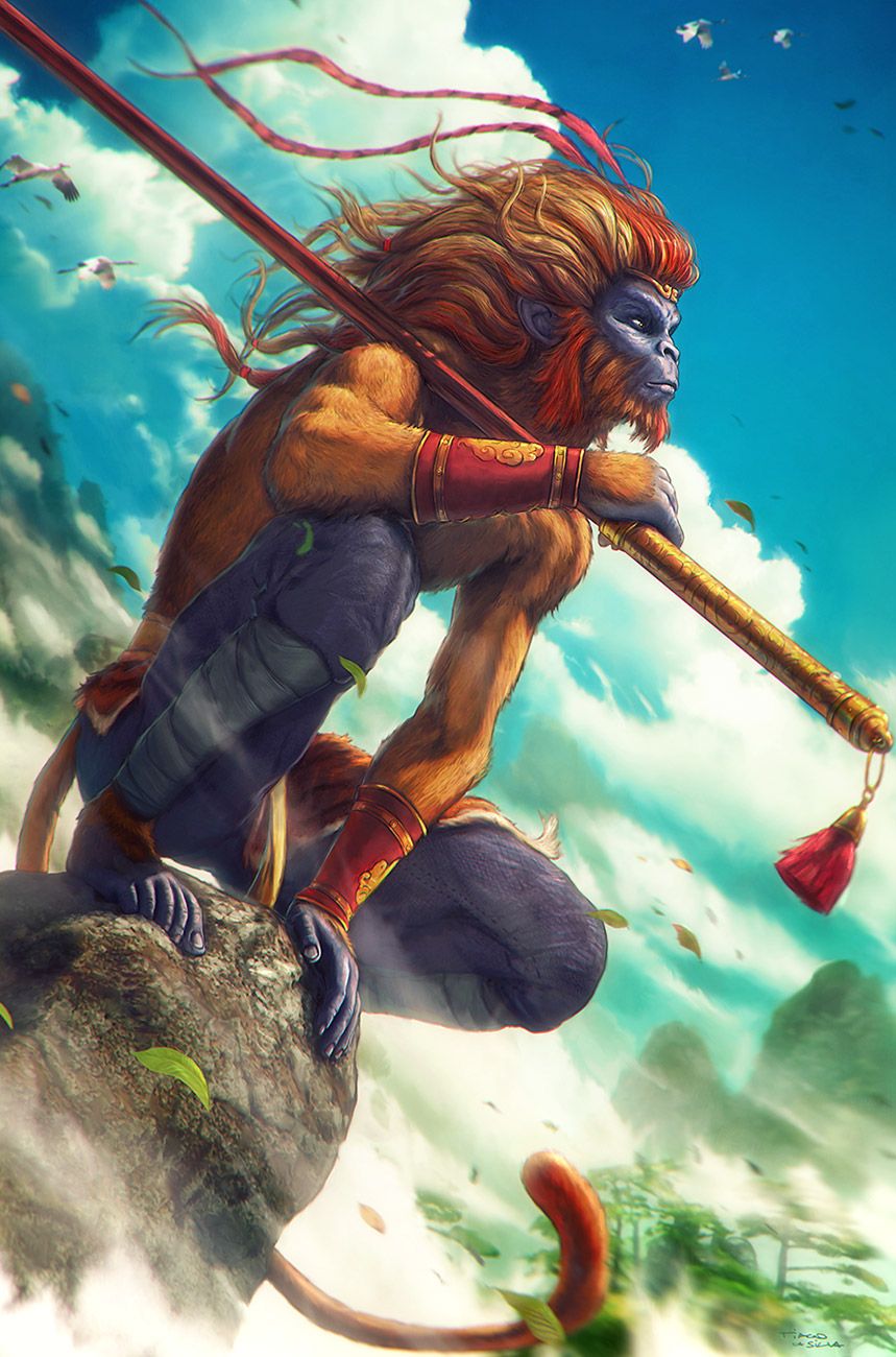 MONKEY KING Sun Wukongpersonal Artwork Monkey King Fantasy Art monkey-king-sun-wukongpersonal-artwork-monkey-king-fantasy-art