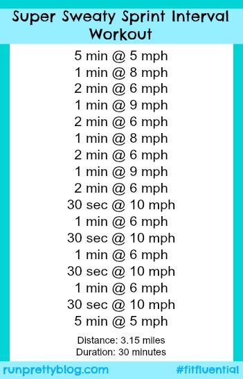 Thirty Minute Sprint Interval Workout Interval Workout Sprint Intervals Workout