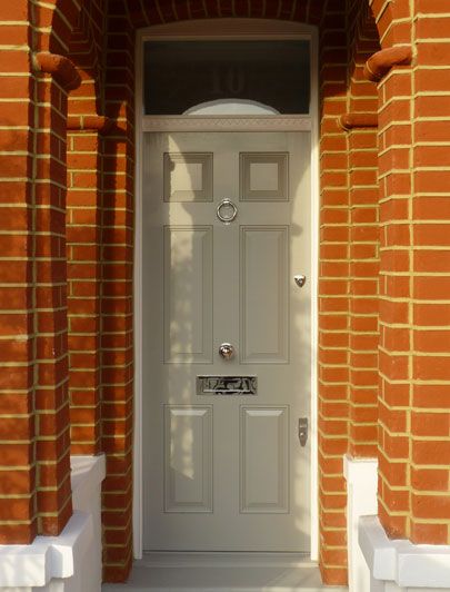 Grey regency front door. A classic by the London Door Company ... Grey regency front door. A classic by the London Door Company ...