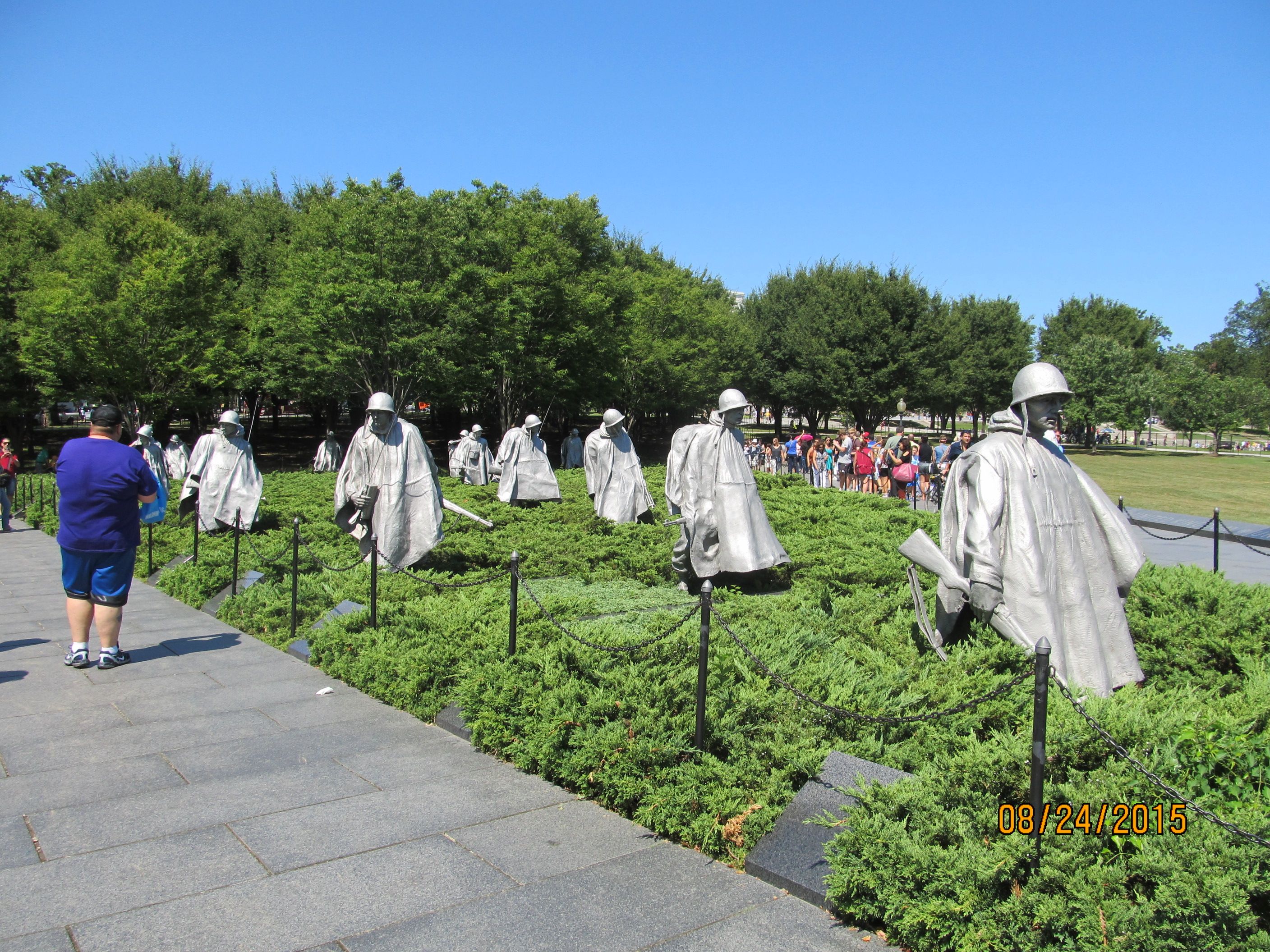 Statues The Korean War Memorial Show Soldiers Beating The Bush Statues The Korean War Memorial Show Soldiers Beating The Bush