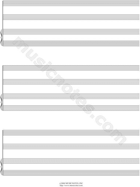 treble clef music sheet