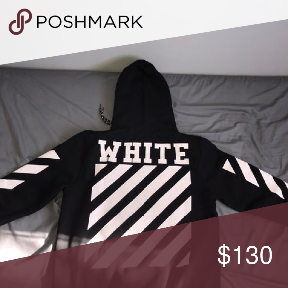 New 18ss Off White Striped Hooded Hoodie Sweater Hoodies Sweatshirtska Hoodies Women Hoodies Sweatshirts Boys Hoodies