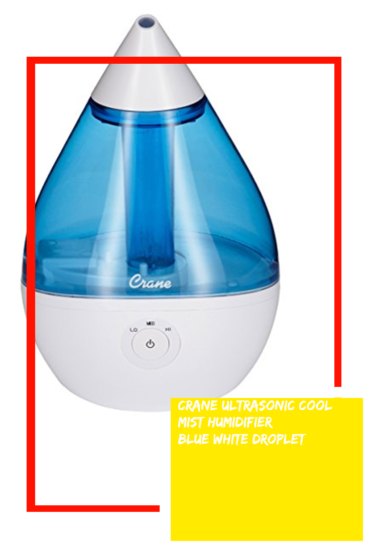 Crane Droplet Ultrasonic Cool Mist Humidifier BlueWhite Crane Droplet Ultrasonic Cool Mist Humidifier BlueWhite
