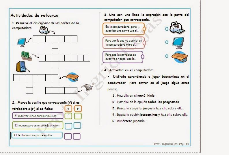 preguntas basicas sobre computacion actividades sobre las partes del computador tecnologia preguntas basicas sobre computacion actividades sobre las partes del computador tecnologia
