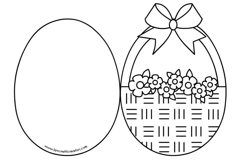 Biglietto Di Pasqua A Forma Di Cestino | Cartão De Páscoa, Cartões De Páscoa, Pascoa