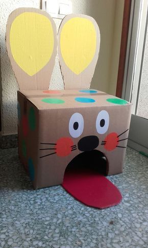 Spiel, um die Kugeln in den Mund des Kaninchens zu setzen