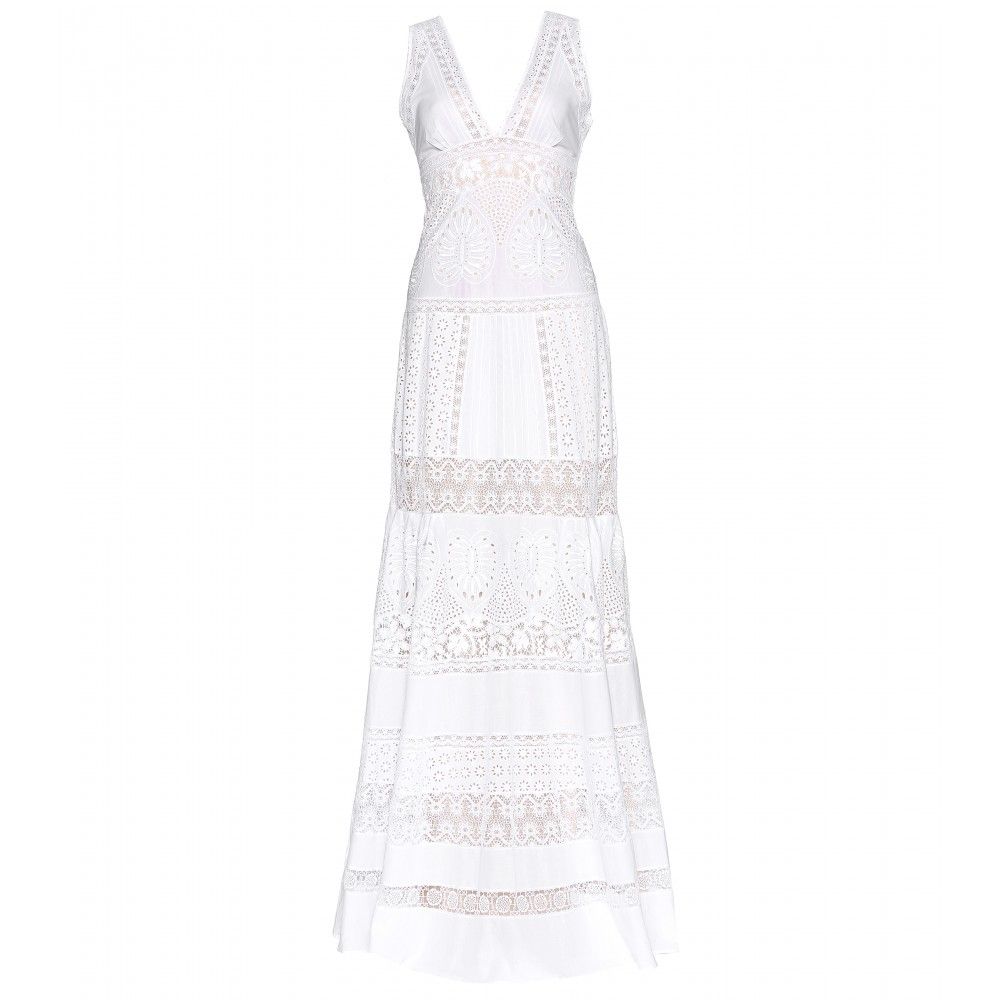 Roberto Cavalli - Baumwollkleid mit Häkelspitze - Roberto Cavallis