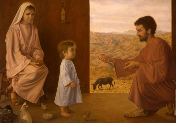 Resultado de imagen para María primeros pasos de Jesús