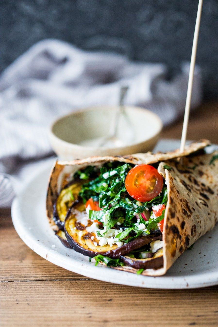 Middle Eastern Eggplant Wrap Middle Eastern Eggplant Wrap