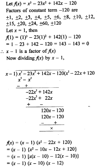 RD Sharma Class 9 Solutions Chapter 6 Factorisation of Polynomials Ex 6.5