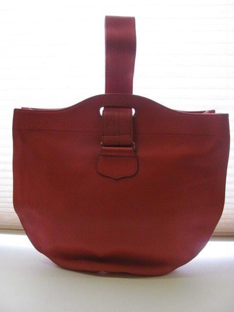 Vintage Bonnie Cashin Design Carry Coach Leather Tote Purse Vintage Bonnie Cashin Design Carry Coach Leather Tote Purse Orange Red Bonniecashincashincarry Totespers