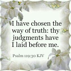 Psalm 119:30 KJV | Psalm 119, Kjv, Psalms