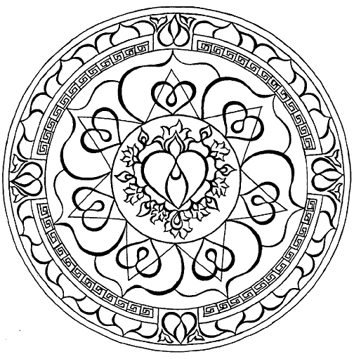 Tibetan mandala designs mandala coloring pages the tibetan himalayan digital Tibetan mandala designs mandala coloring pages the tibetan himalayan digital