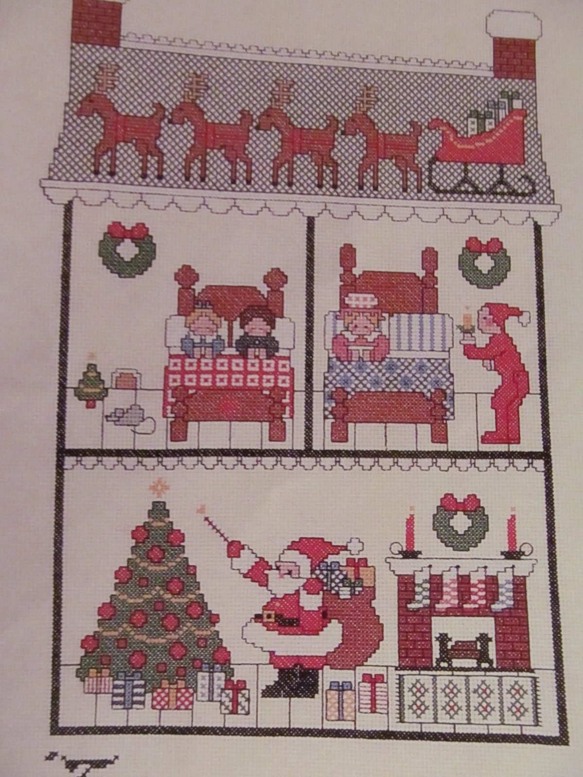 Astor House - Night Before Christmas | Christmas cross, Cross stitch