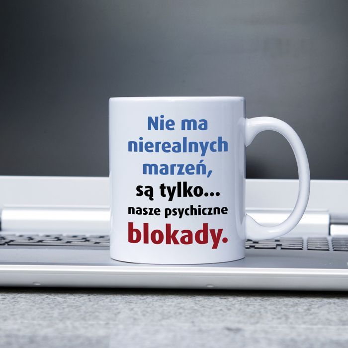 Nie ma nierealnych marzeń kubek Motto, Wisdom, Mugs, Quotes, Instagram, Quote, Quotations, Tumblers, Mug