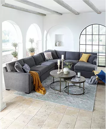 Furniture Radley 5 Piece Fabric Sectional Sofa With Apartment Created For Macy S Reviews Sofas Gray Living Room - Radley Fabric 5 Pc Sectional Sofa With Corner Piece Furniture Radley 5 Piece Fabric Sectional Sofa With Apartment Created For Macy S Reviews Sofas Gray Living Room - Radley Fabric 5 Pc Sectional Sofa With Corner Piece