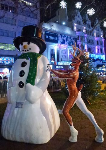 winter wonderland themed entertainment reindeer man act christmas christmas party act
