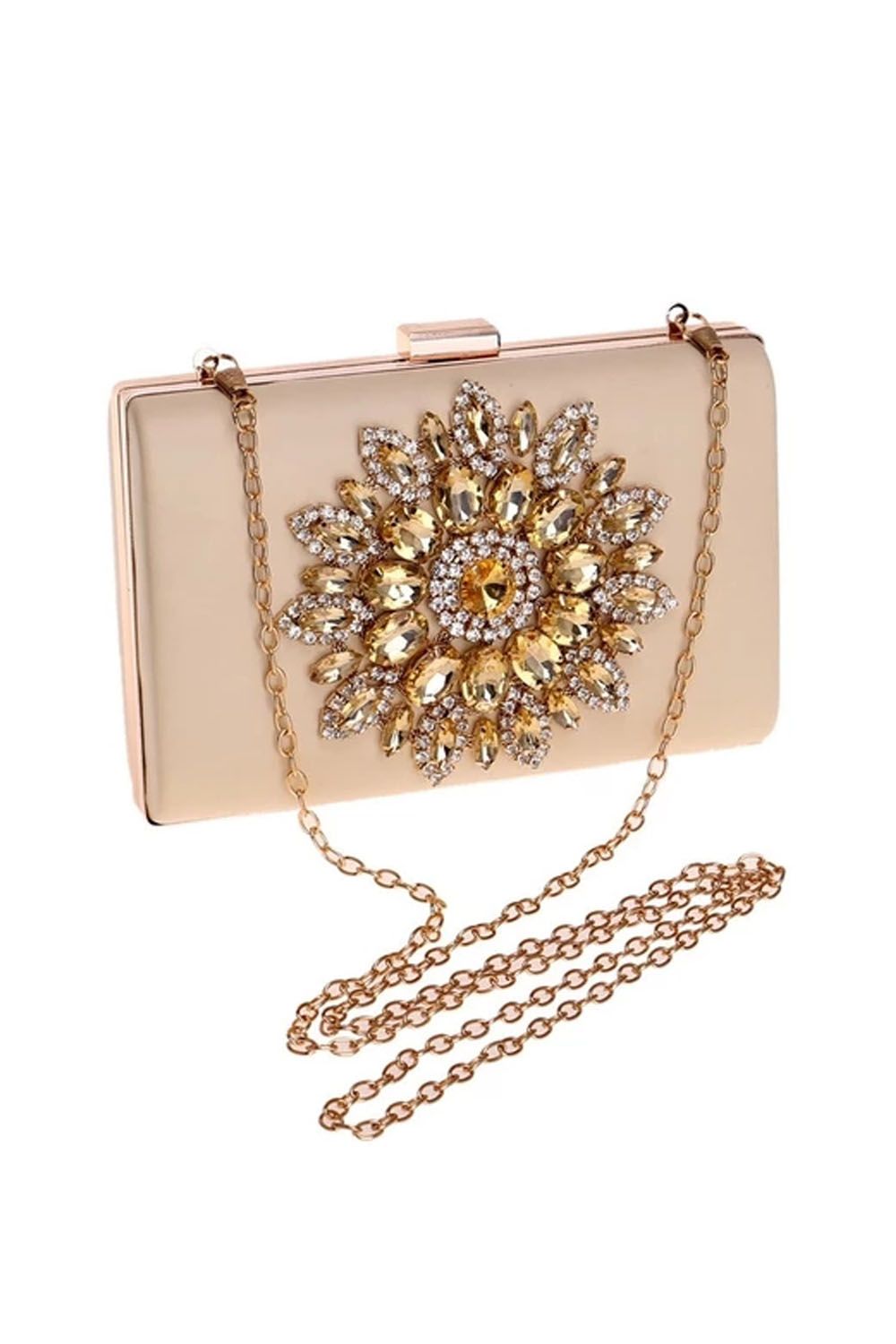Mlotus Ladies Crystal Rhinestones Bling Evening Clutch Handbags Purse