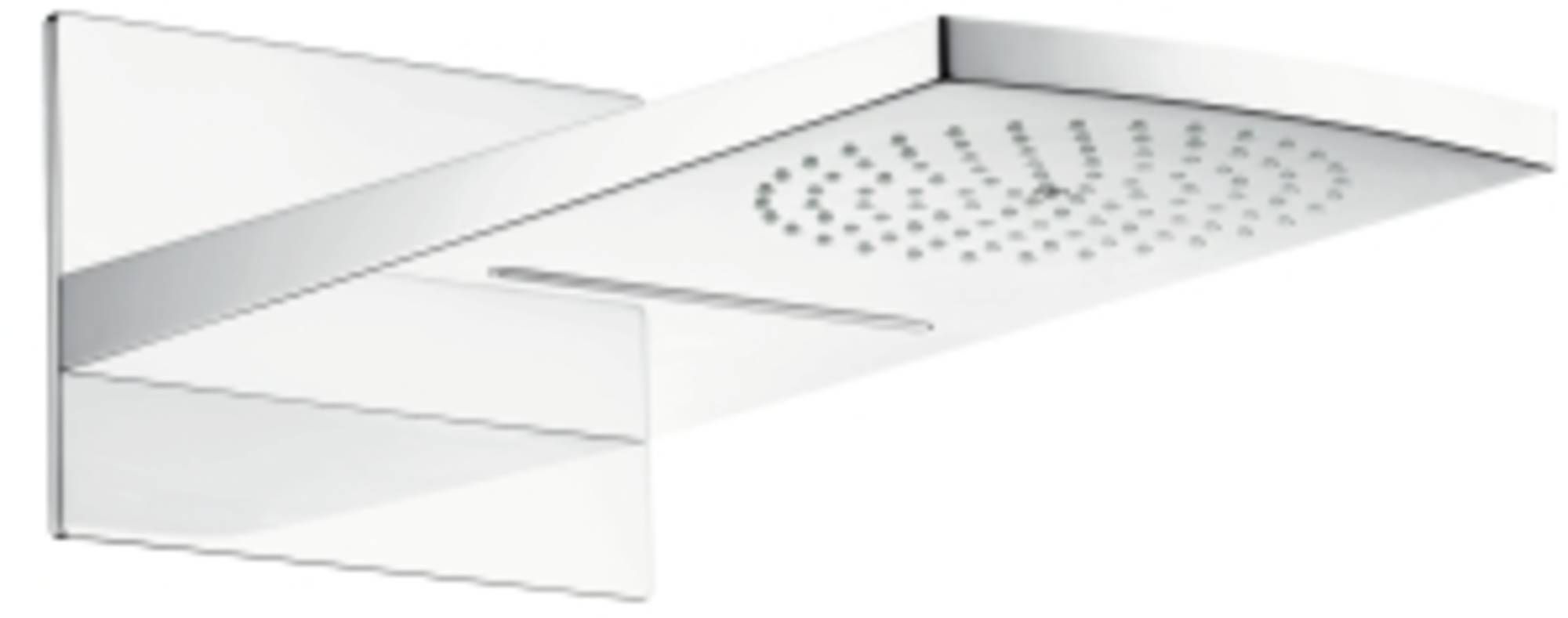 De douchekop heeft een oppervlakte van 180 mm.Vormt een RainAir volle zachte regenstraal, brede watervalstraal.De afdekplaat is volledig verchroomd of wit.De afdekplaat is gemaakt van metaal.Het QuickClean anti-kalksysteem zorgt voor een lange levensduur van dit product. Hansgrohe, Rainfall, Products, Gadget