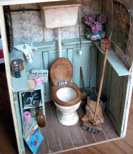 Vitrine Miniature, Miniature Rooms, Miniature Houses, Miniature Fairy Gardens, Dollhouse Bathroom, Diy Dollhouse, Room Box Miniatures, Dollhouse Miniatures, Doll Furniture