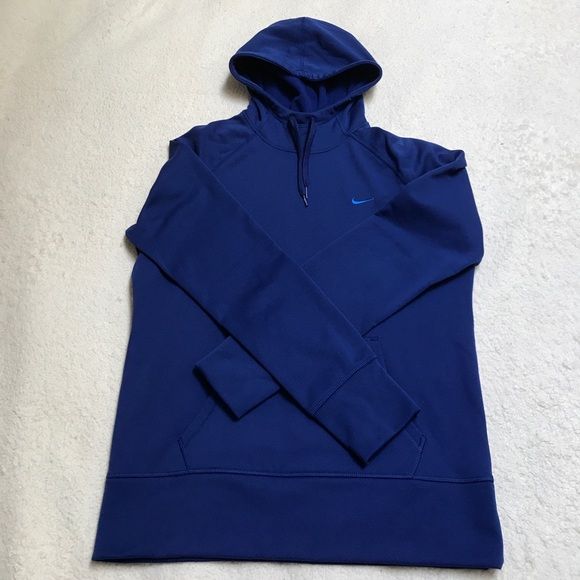 Dark Blue Nike Hoodie Therma - Fit | Nike hoodie, Blue nike, Clothes design